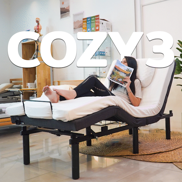 Cozy3 เตียงไฟฟ้า 3ฟุต 6ฟุต Freedom Adjustable Bed ปรับแยกอิสระ 5ฟังก
