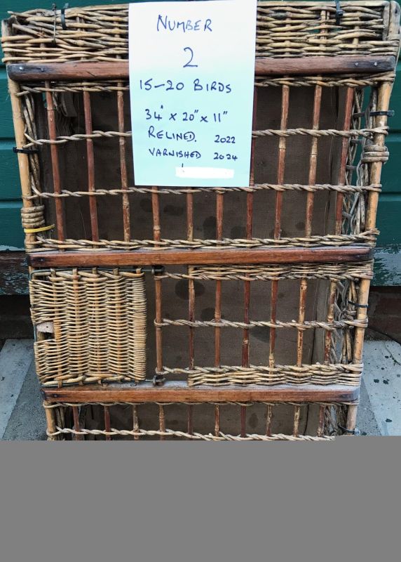 2 & 4 are 2 Good quality pigeon baskets that were relined two years
