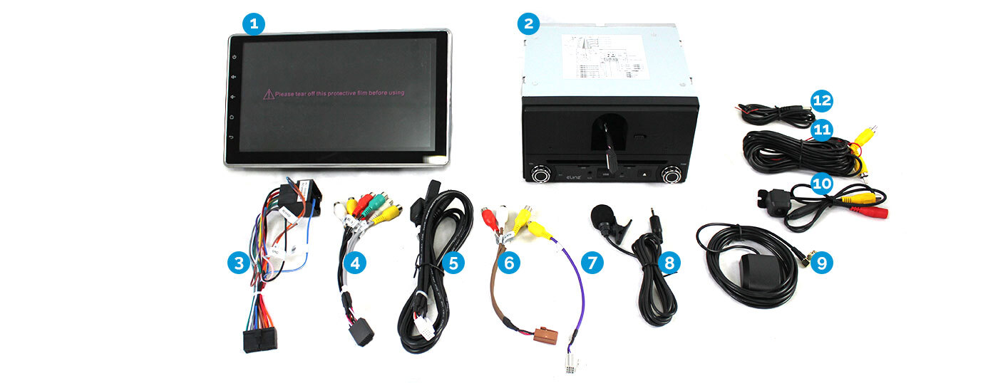 In Dash DVD Player Universal Android GPS WiFi BT Elinz