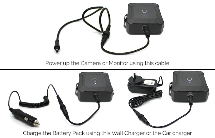 5000mAh Rechargeable Battery Pack for Wireless Backup Camera