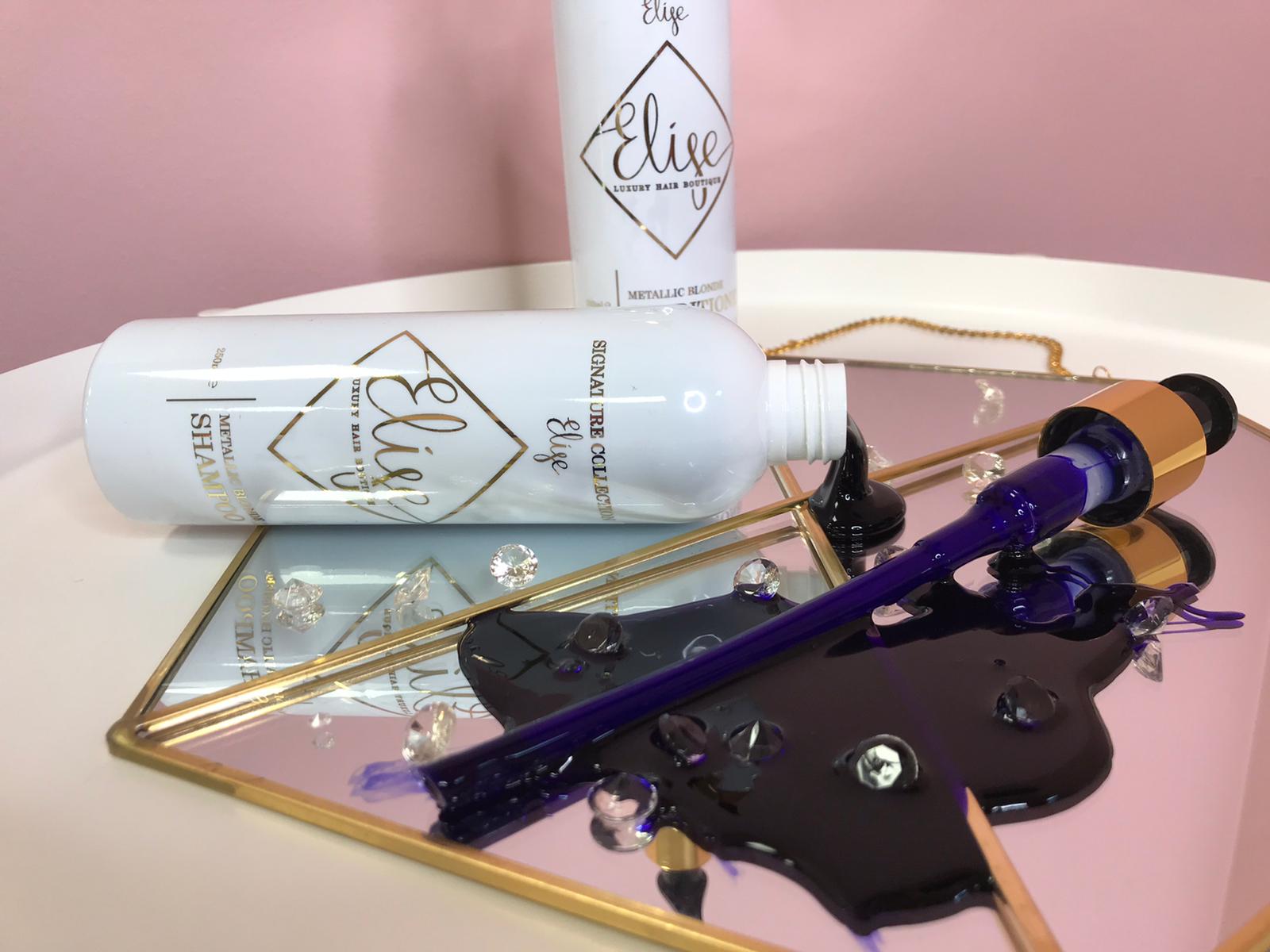 Metallic blonde toning shampoo & conditioner Elise Luxury Hair Boutique