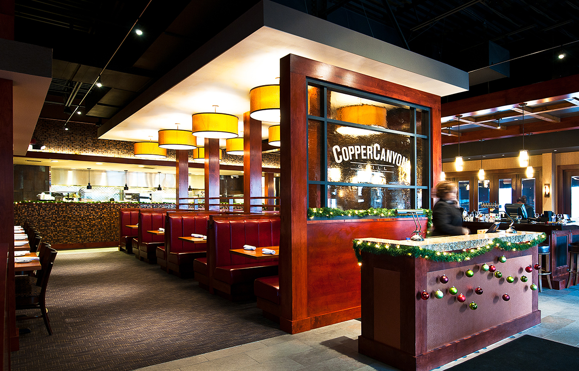 Woodmore Copper Canyon Grill Elise Moore Interior Design Washington DC