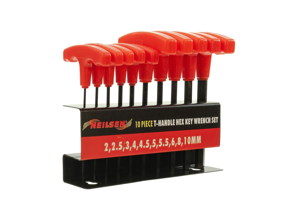 10 Piece Metric /Imperial T Handle Allen Key Set EliseParts