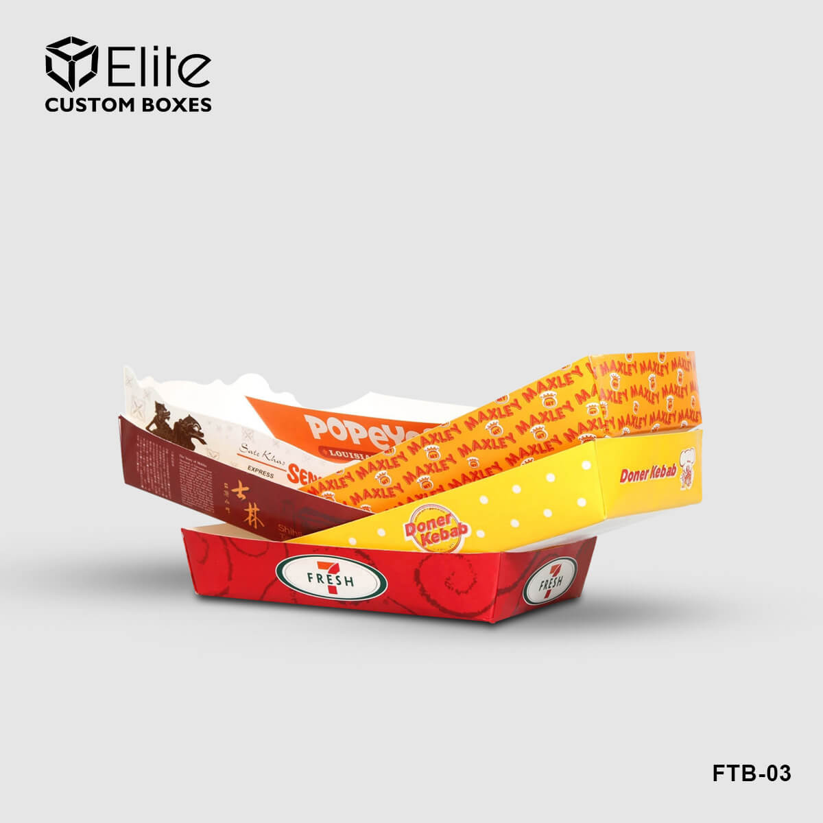 Custom Printed Food Trays ECB