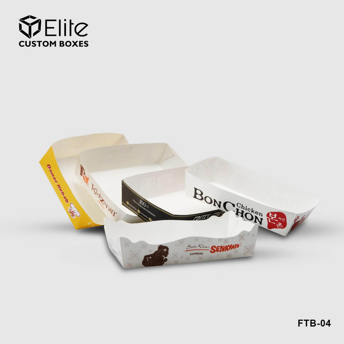 Custom Printed Food Trays ECB