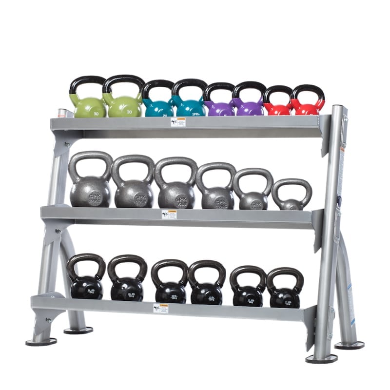 TuffStuff Evolution 2Tier Tray Dumbbell / Kettlebell Rack Elite Exercise