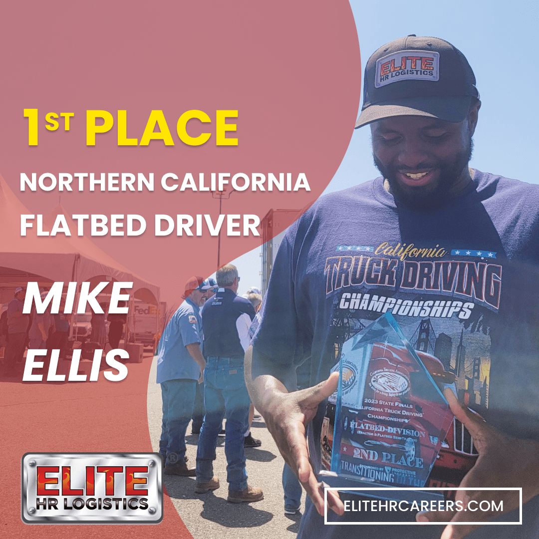 Mike Ellis, 1st Place Winner for Northern Cal's Flatbed Driver