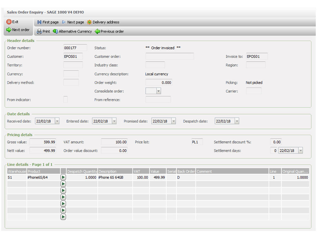 Sage 100 Accounts Integration Sage Line 500 POS Integration