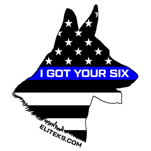 Elite K9 "I Got Your Six" Decal