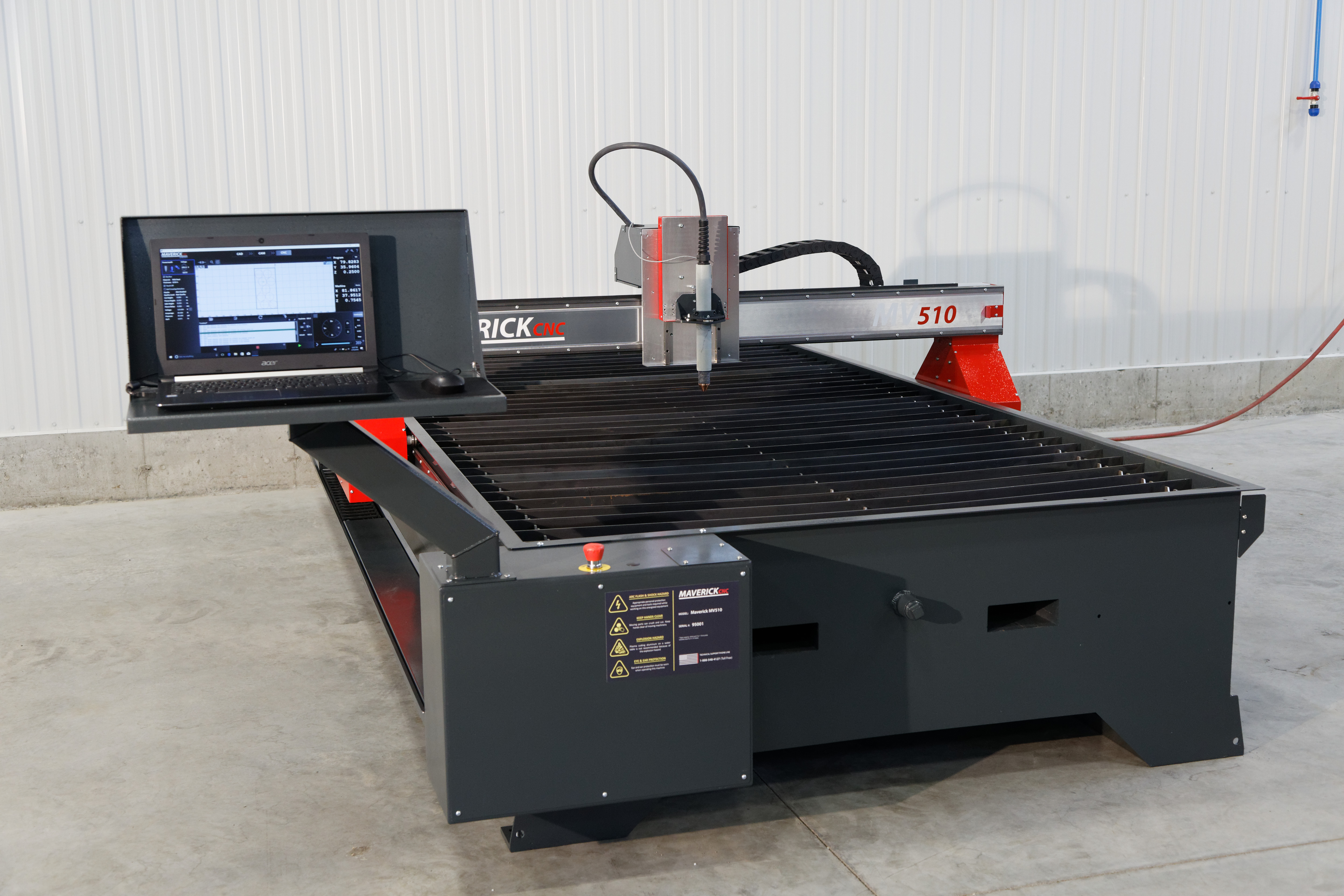 Machitech Maverick CNC Conventional Air Plasma Table 5' x 10' with