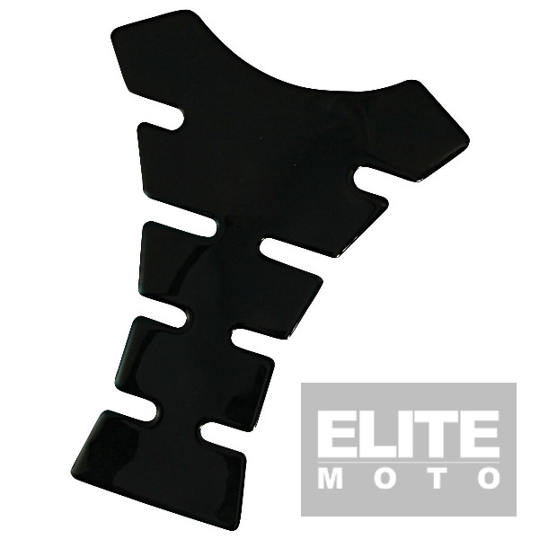 Bike It Black Motorcycle Tank Protector Pad Elite Moto