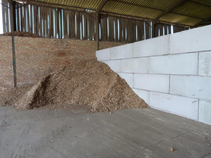 Wood chip storage Elite Precast Concrete