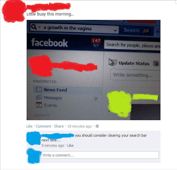 14 Most Humiliating Status Updates Accidentally Posted on