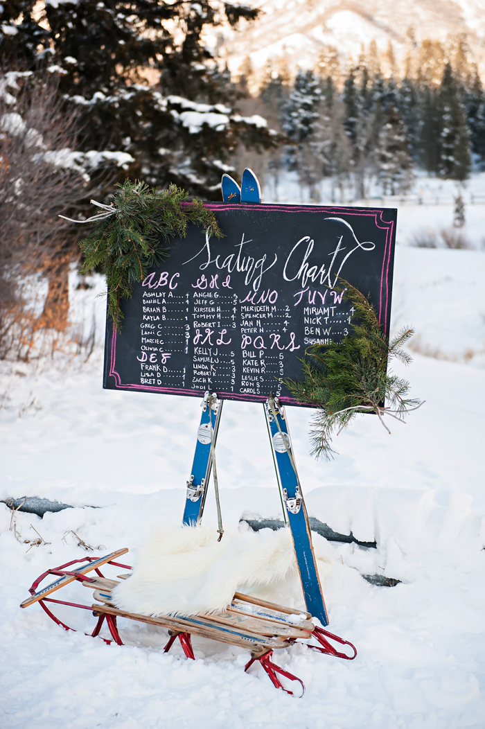 Ski Themed Seating Chart Ideas Elizabeth Anne Designs The Wedding Blog