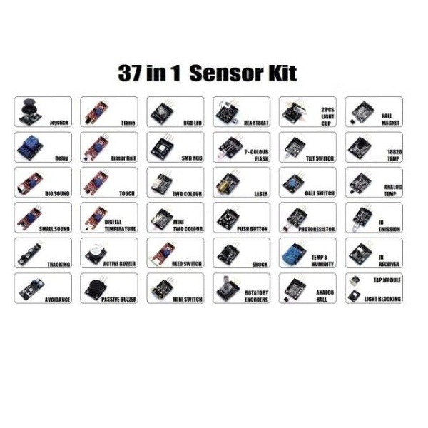 Arduino Kit med 37 sensormoduler Sensor Modules Kit for Arduino