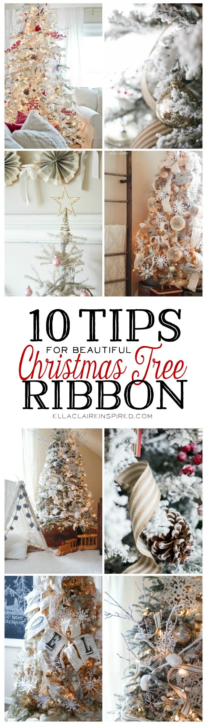 10 Tips for Beautiful Christmas Tree Ribbon Ella Claire