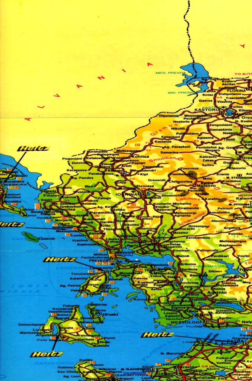 The Ellada Site General Map of Greece