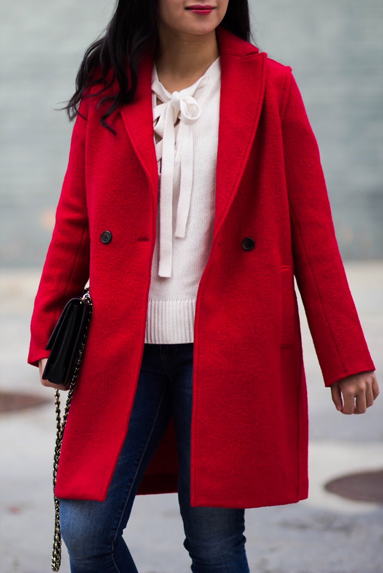 Review J. Crew Daphne Topcoat in Italian Boiled Wool Elle Blogs