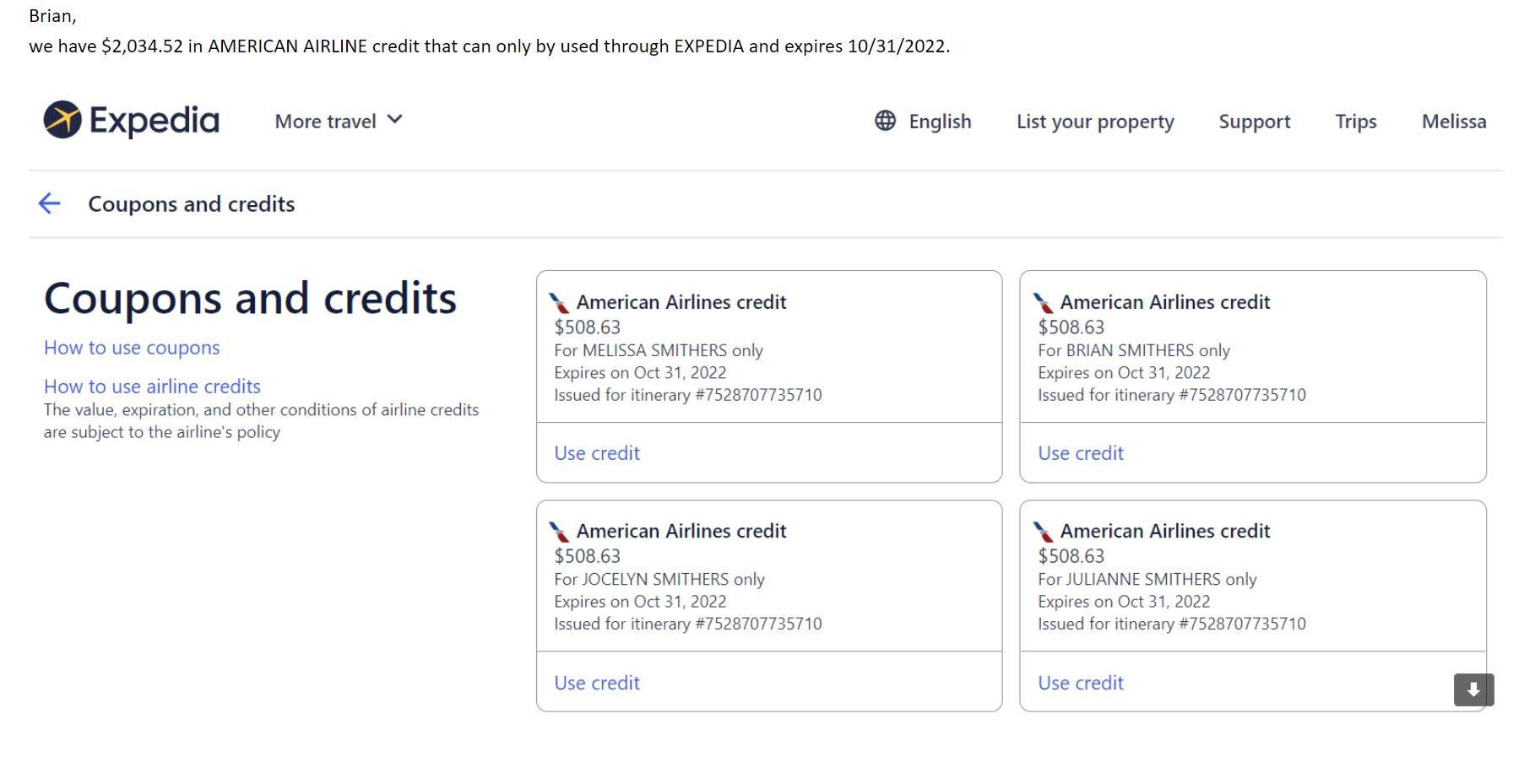 The complete guide to using your airline flight credit now