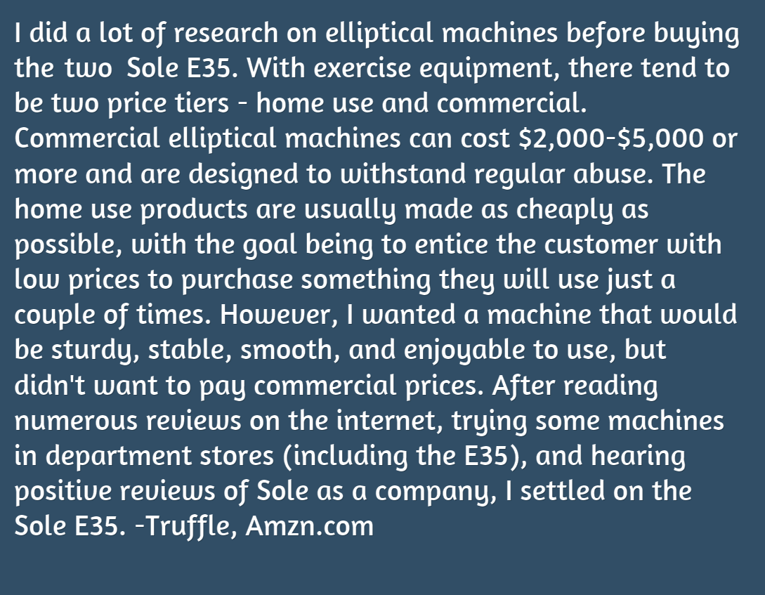 The Sole E25 vs the E35 Elliptical Trainer 2021 (UPDATED) EllipticalWatch