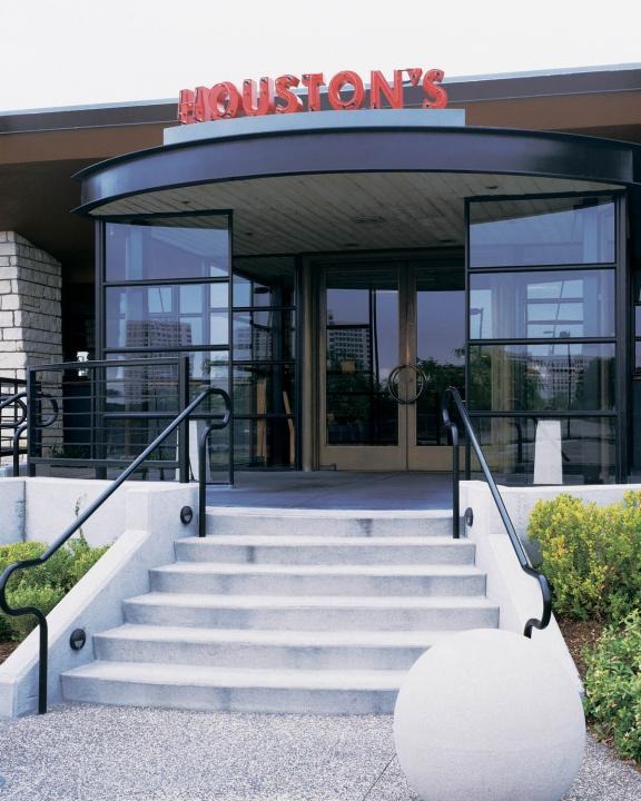 Houstons Restaurant Ellison Bronze Custom Crafted Balanced Doors