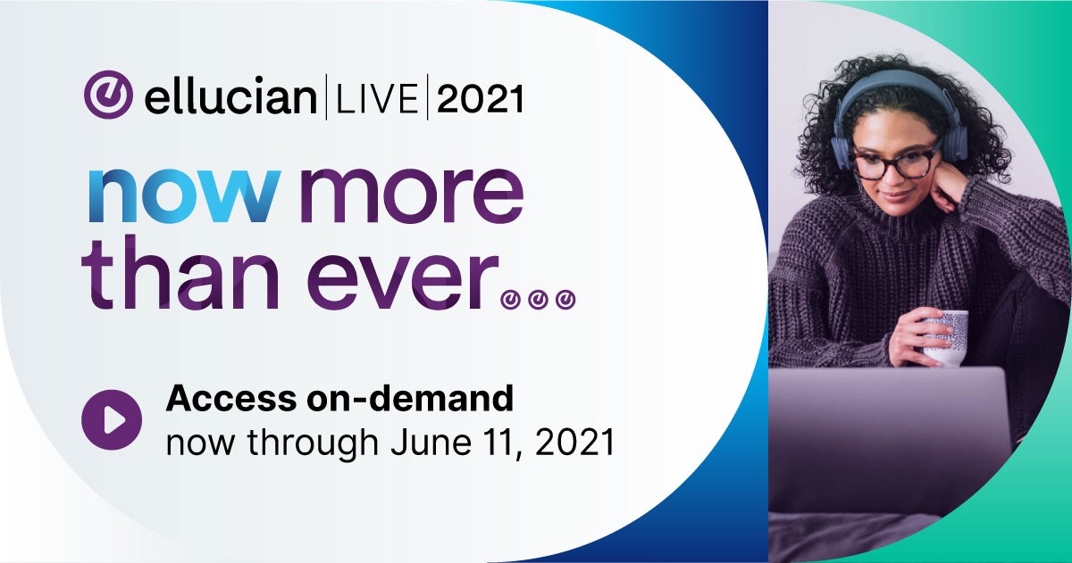 Ellucian Live 2021 The MustAttend Higher Education Conference