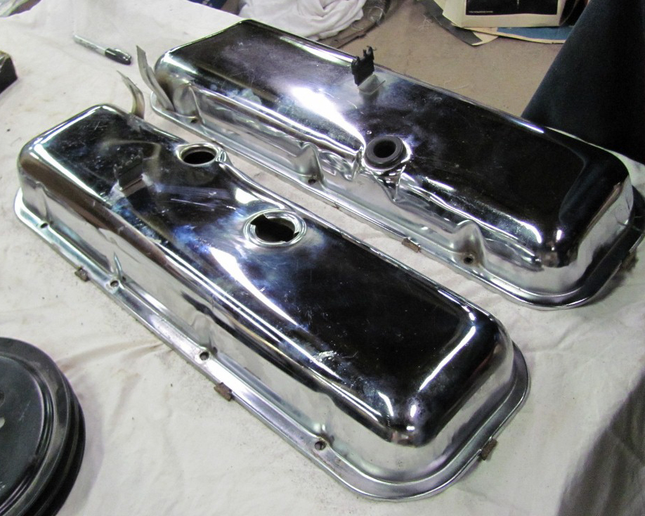 427 454 Corvette Chrome Valve Covers Power Brake 68 71 Ebay Free