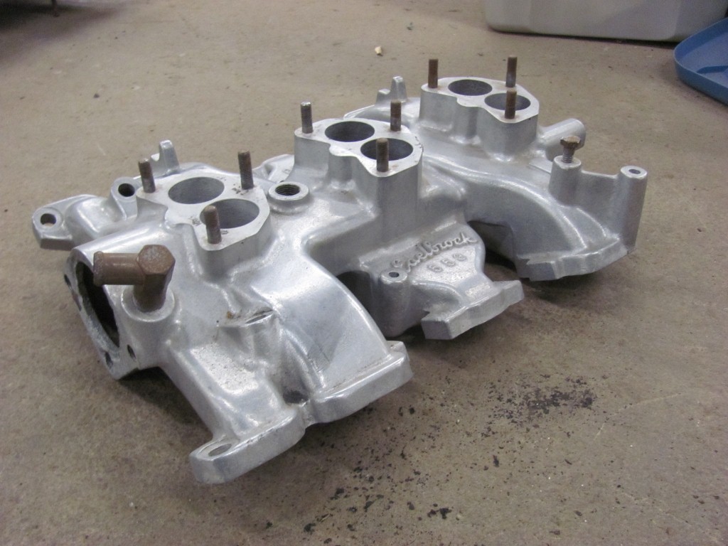 Wintage Edelbrock 553 Tri Power Tripower 3X2 Intake Manifold Y Block