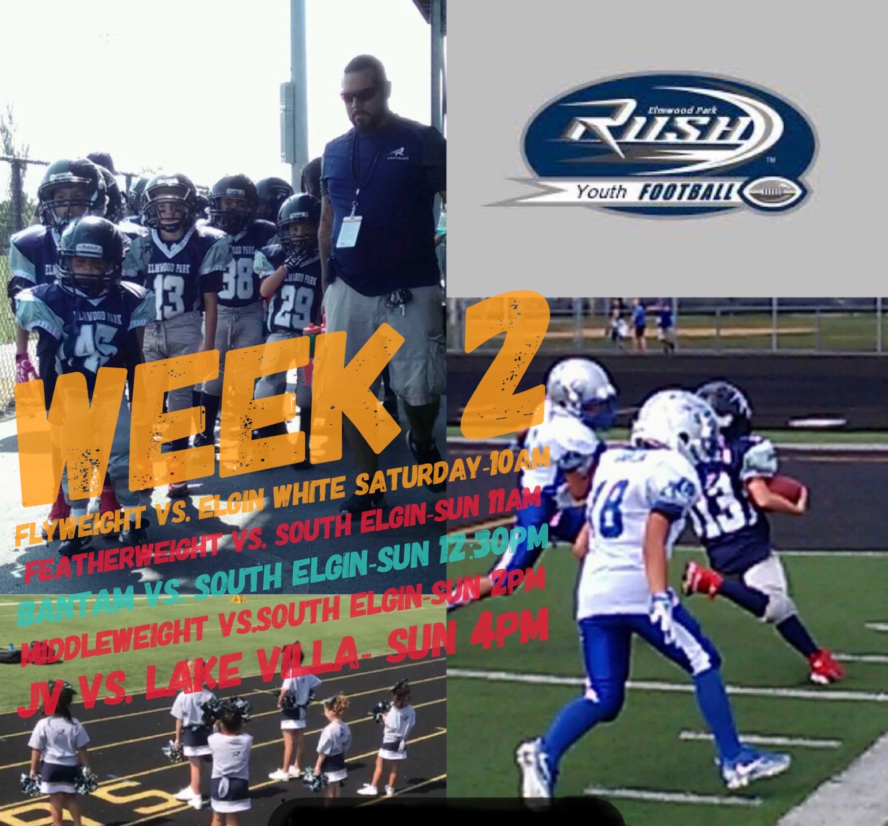 Elmwood Park Rush Football Chicago Youth Football Chicagoland Youth