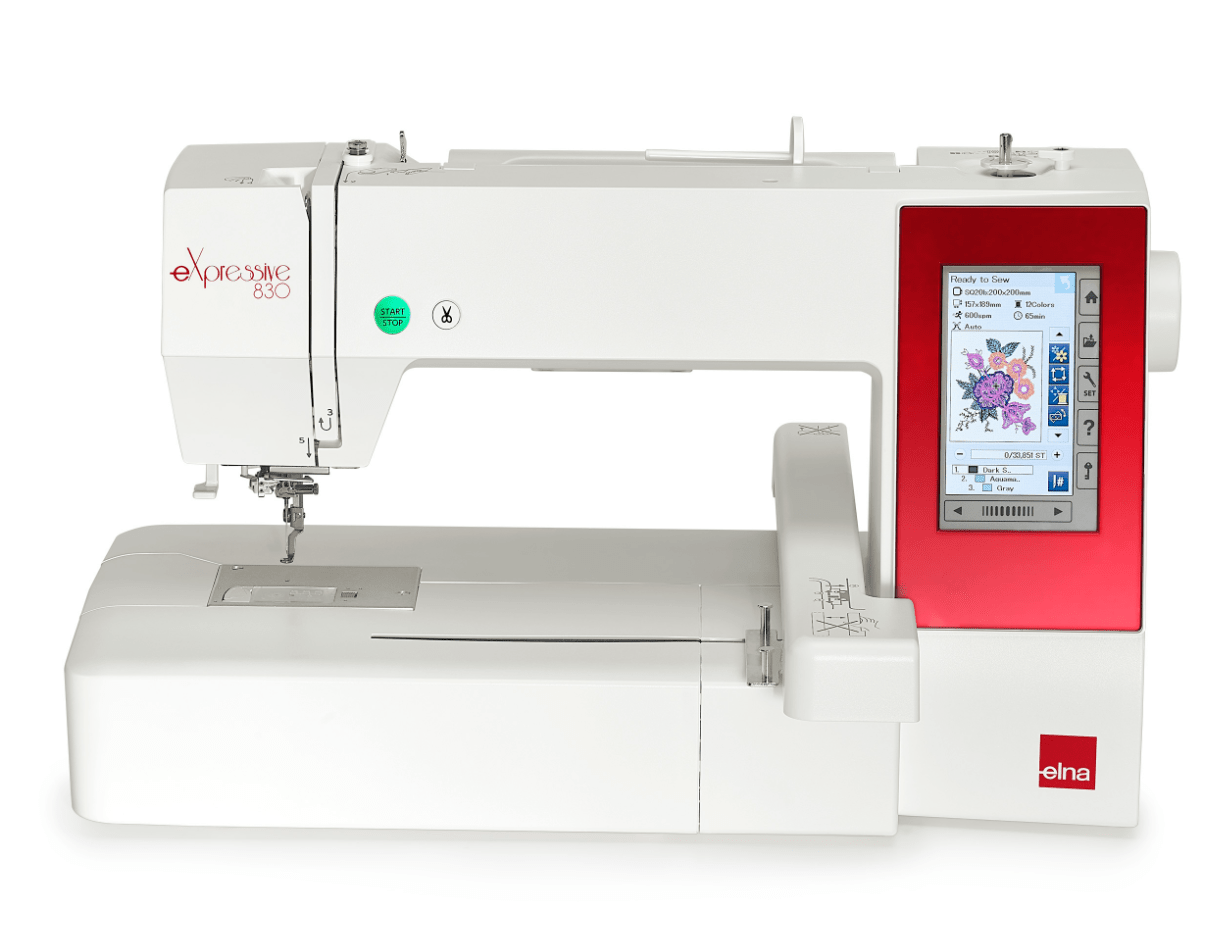 Elna Global website Embroidery eXpressive 830