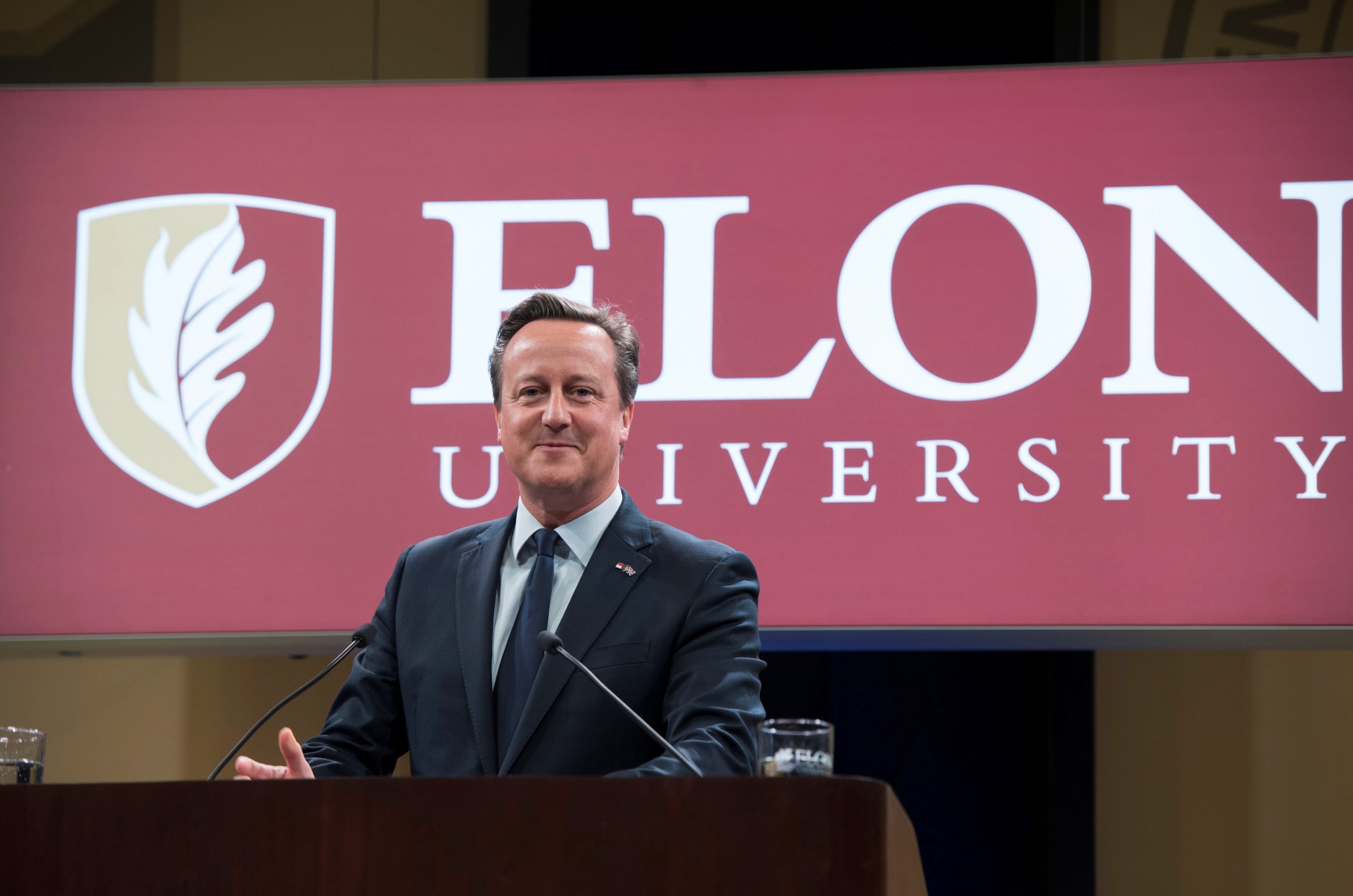 Elon University / Today at Elon / Former British Prime Minister David