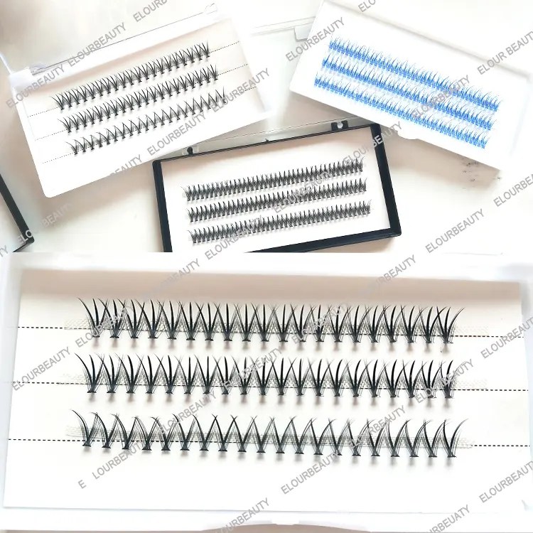 DIY clusters eyelash extensions kit for beginners EM108 Elour Lashes