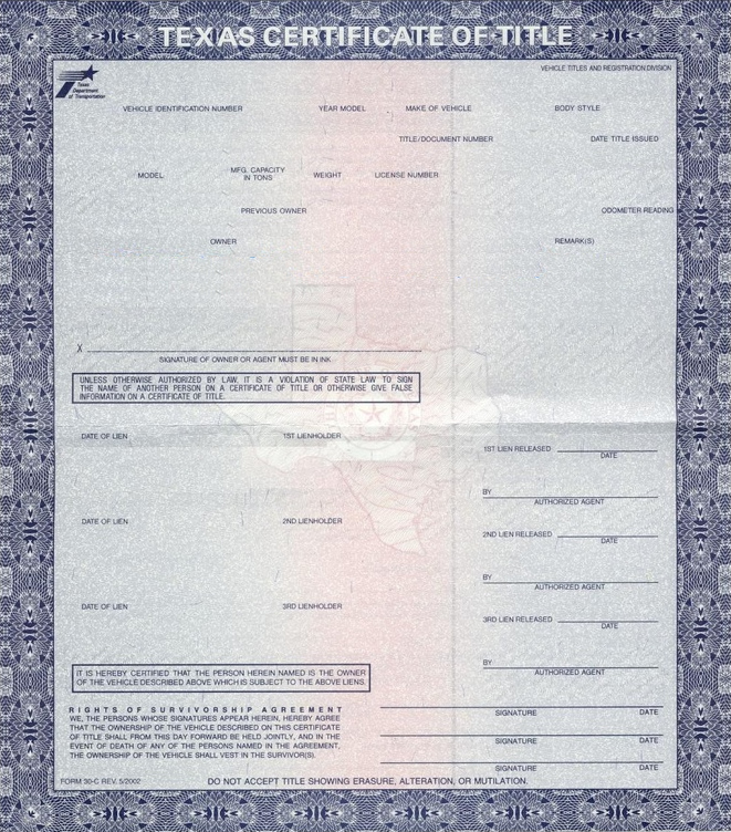 El Paso Auto Title Services Auto Title Bonded Title Surety Bonds