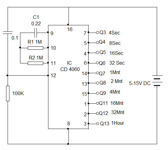 Simple 24 Hour Timer Circuit Diagram - Circuit Diagram