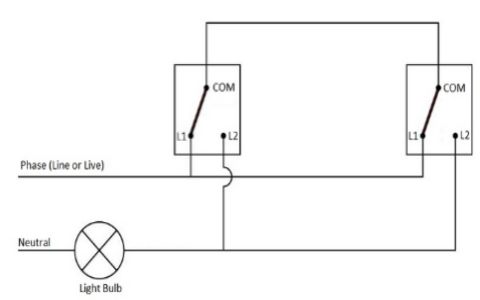 Two Way Switch Wiring One Gang And Multiway