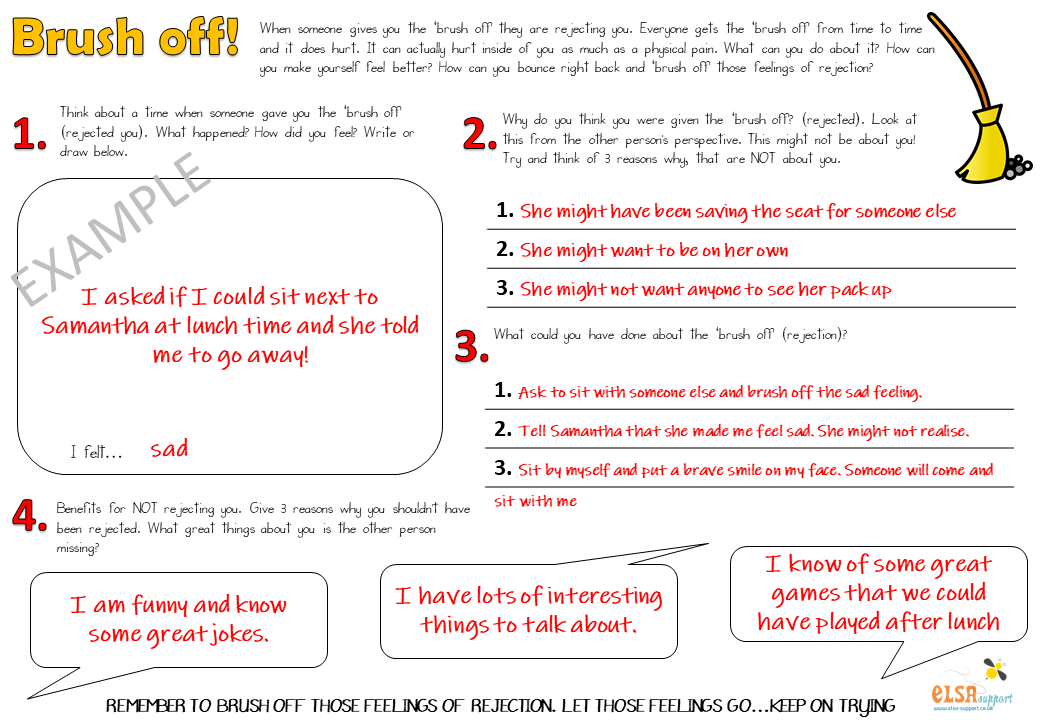 Brush off Coping with Rejection Elsa Support
