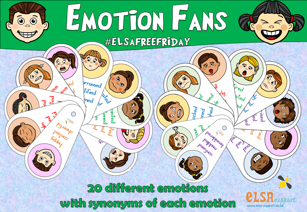 Emotion Fans with Synonyms Elsa Support