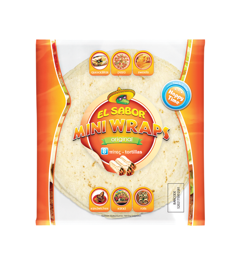 NEWMiniWrapsHappyTimeWraps El Sabor Nacho Chips , Dips , Wraps