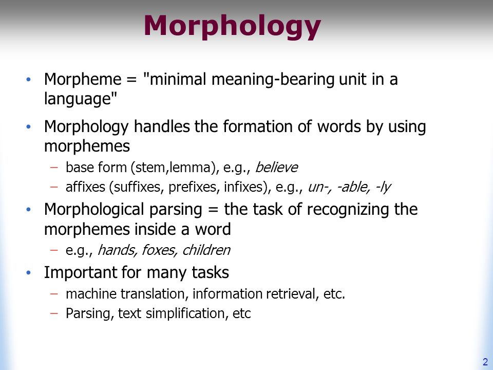 The Morphology Myth ELT Buzz