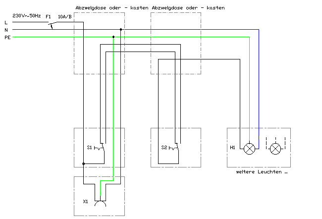 Wechselschaltung Serienschaltung Wiring Diagram