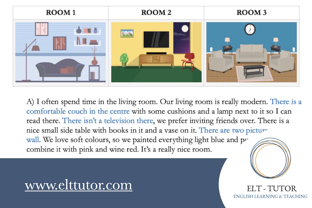 ESL LP & Worksheets Rooms and Furniture at Home & a Hotel ELTTUTOR