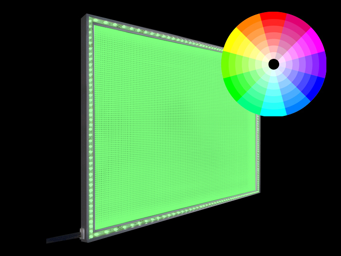 RGB LED Light Panels Custom RGB LED Light Panels ColorWheel atelier
