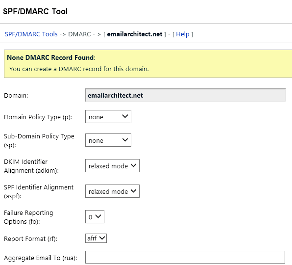 Set up DMARC record in Windows DNS Server DomainKeys/DKIM for IIS