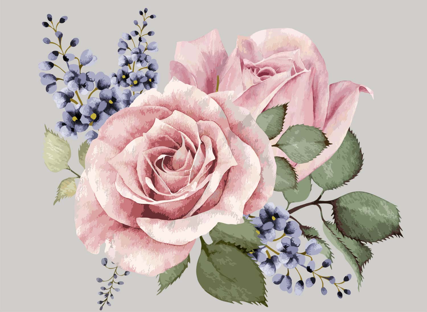 Beautiful Watercolor Rose Flower Email Backgrounds ID 22945