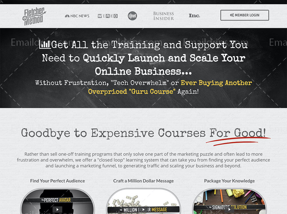 Aaron Fletcher The Fletcher Method Sales Page