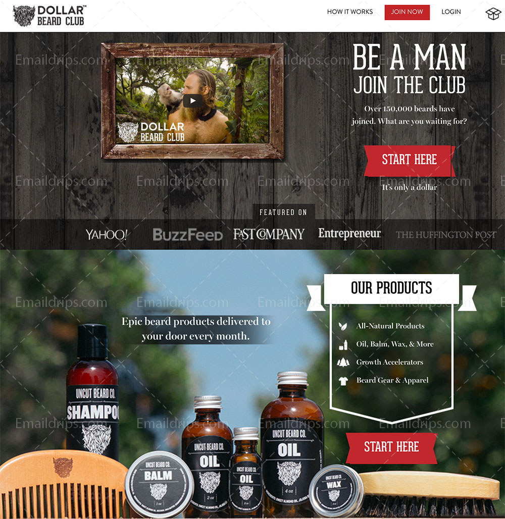 The Dollar Beard Club Funnel