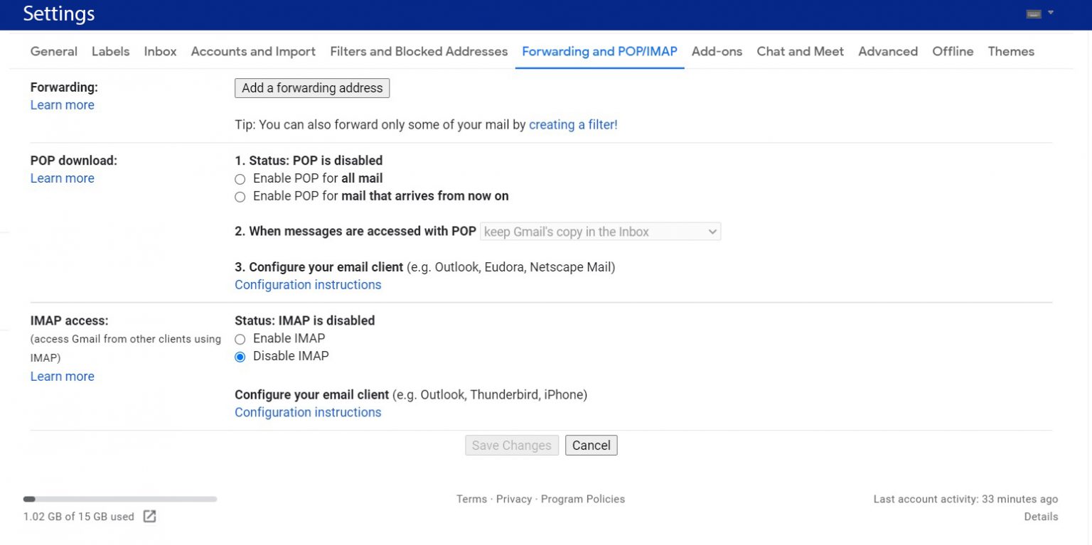 Gmail POP Settings How To Activate POP in Gmail?