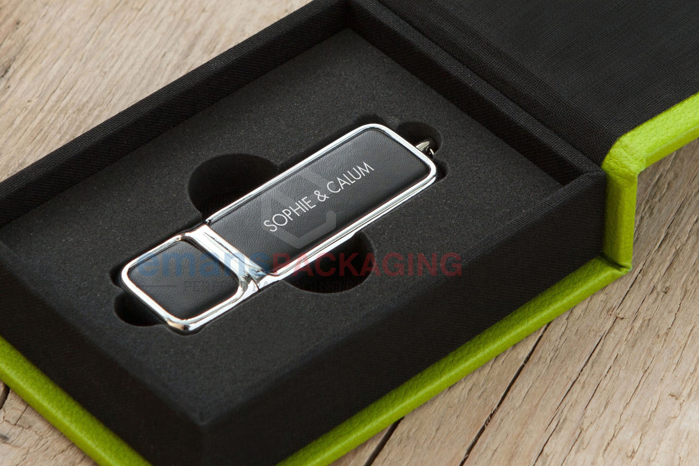 Attached Lid Flash Drive Boxes Custom USB Rigid Boxes USA