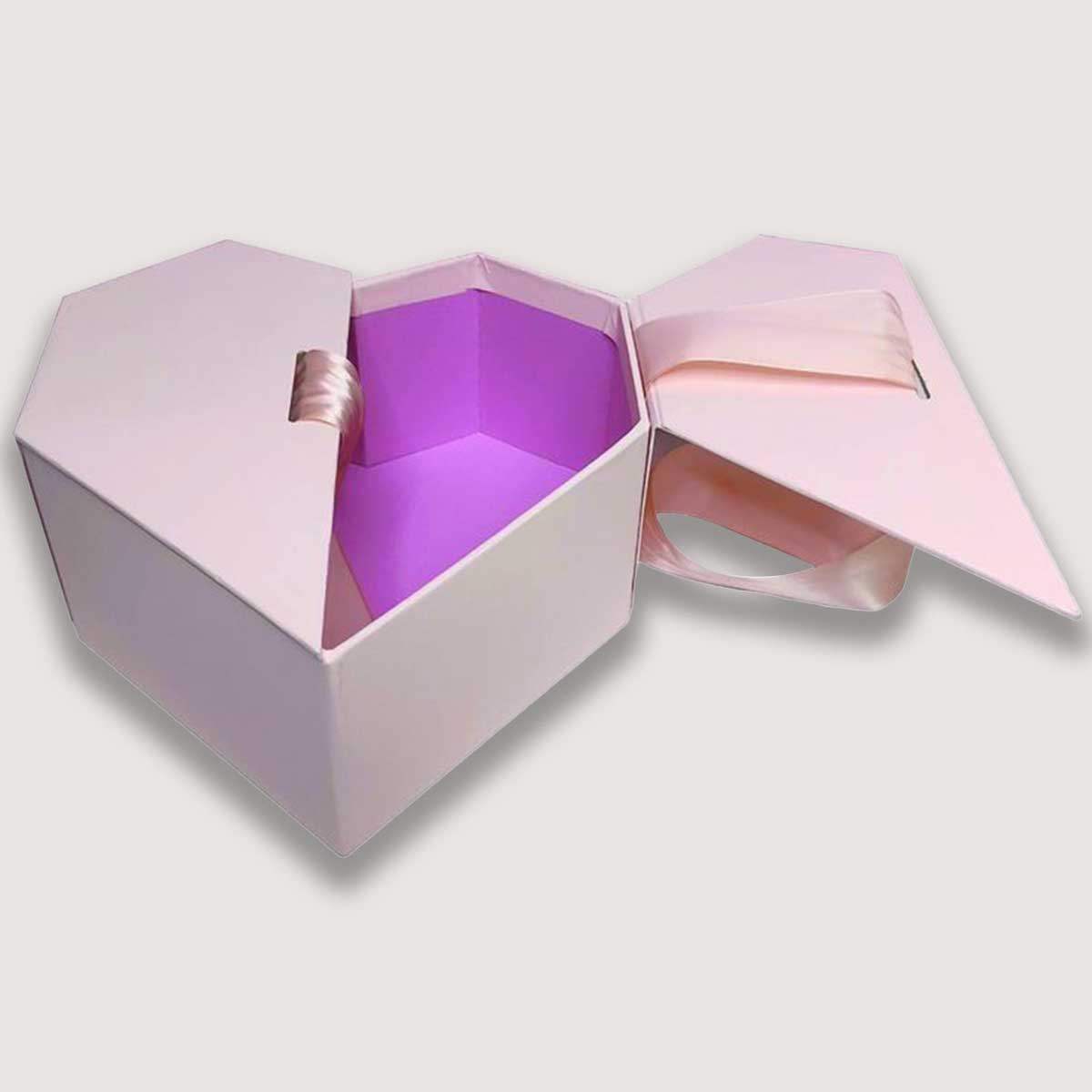 Custom Heart Shape Rigid Boxes Wholesale Heart Shape Boxes USA
