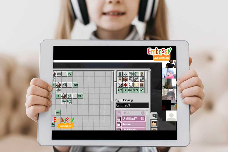Online Virtual Coding Camps for kids Embassy Education